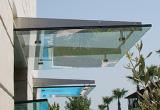Stainless steel glass holders - glass canopies